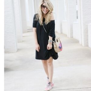 BURU Mama Mini Dress Black Medium Large